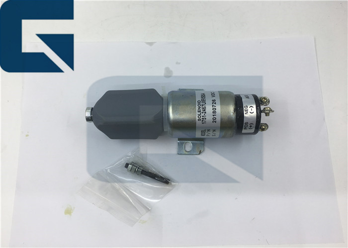 Durable Excavator Stop Solenoid Switch For S6K 12V 24V 1751-2467UIBIS5A