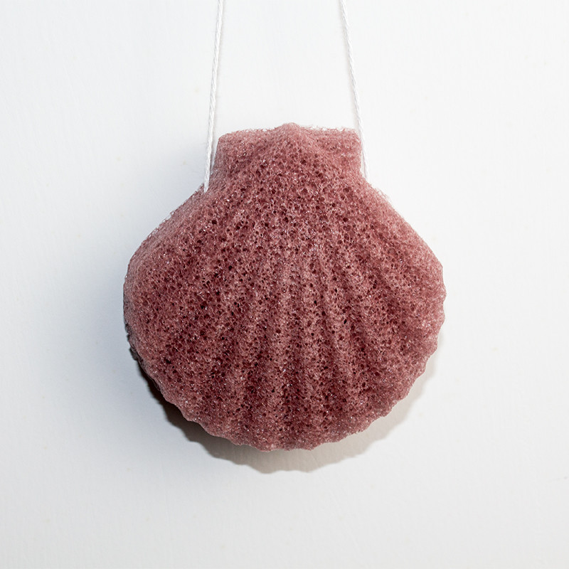 Allergenic Suitable Shell Shaped Sponge Eco Friendly Face Konjac Sponge