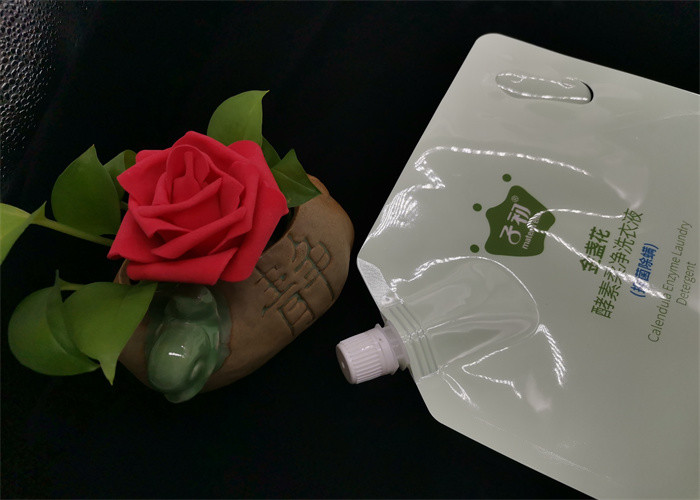 Customized Plastic Nozzle Laundry Detergent Spout Pouch Independent Storage Bag