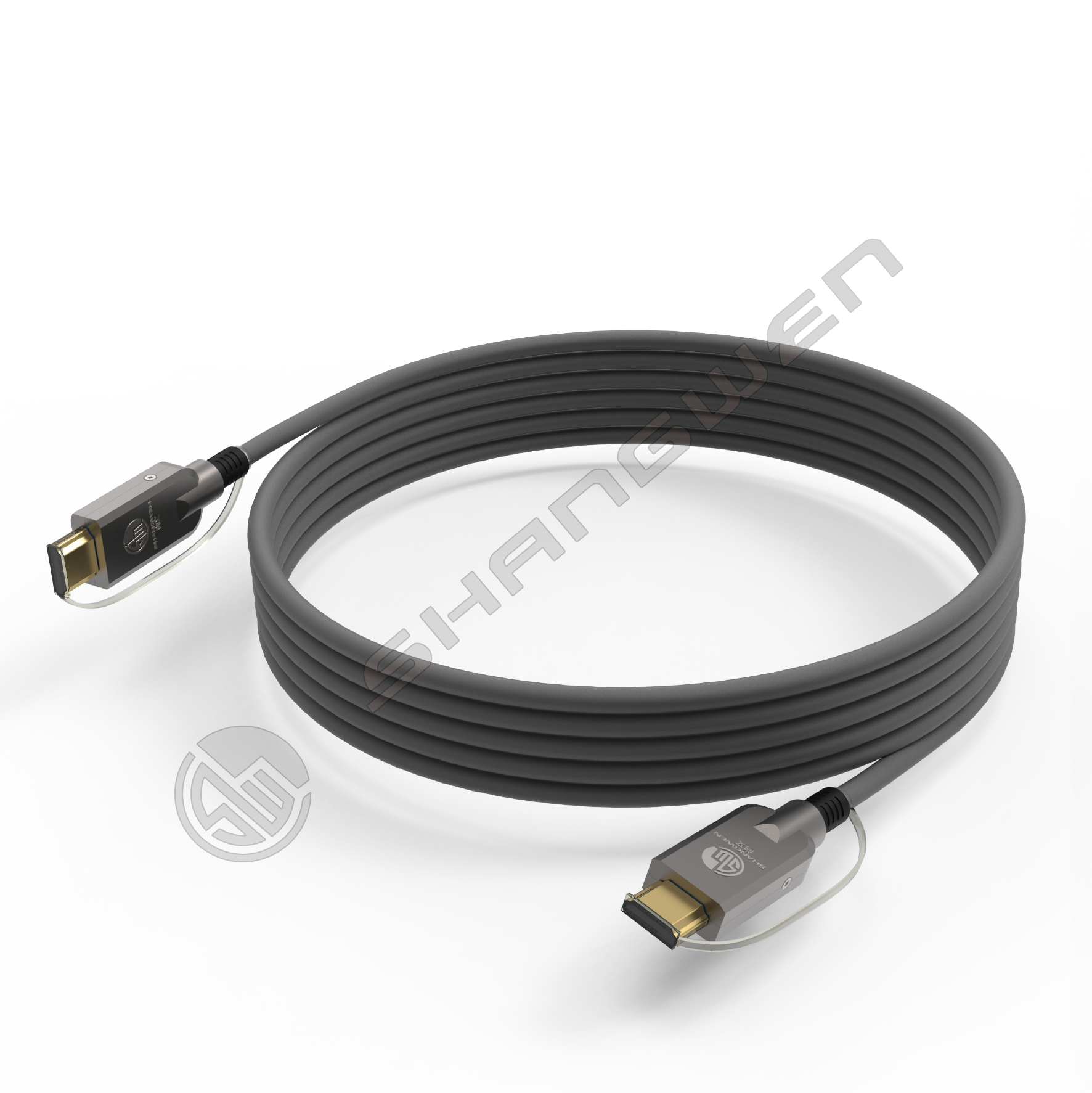 HD Link Port 2.0 Fiber Optic Armored Fiber Optic HD Cable TPU Shell German Silicon Line Chip 4K 60Hz 8K 144Hz OD:6.0mm