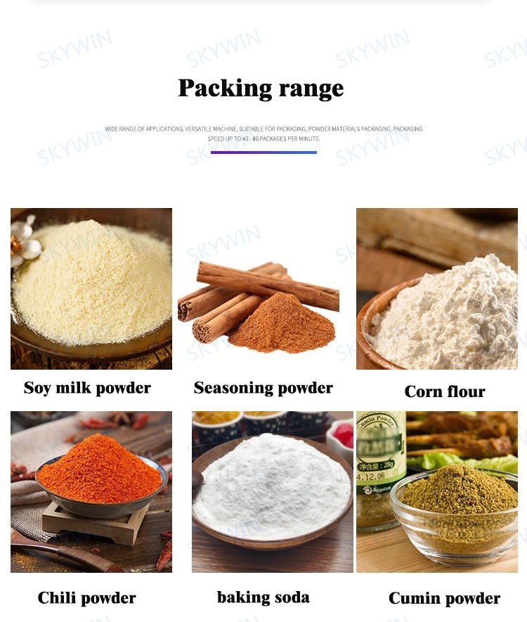 Dry Spice Powder Packing Machine 20-60 Bags/min Vertical Form Fill And Seal Machines