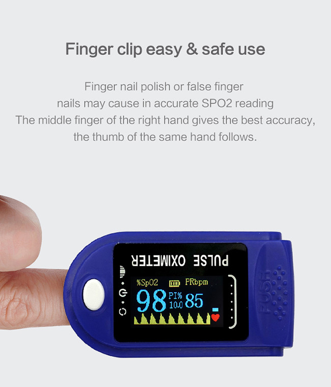 20S Digital Finger Pulse Oximeter Adult Home Oxygen Level Tester