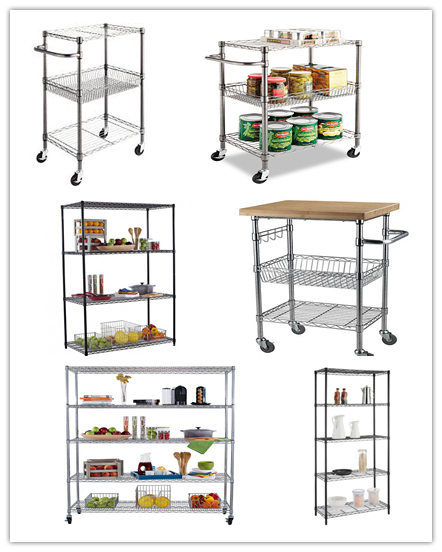 restaurant wire cart