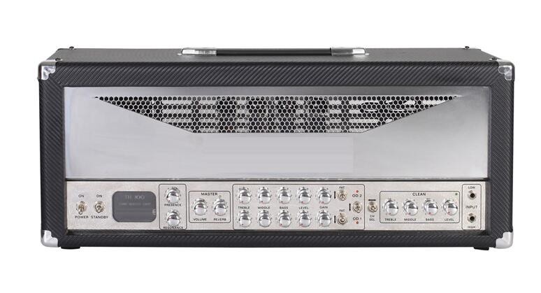 All Tube Guitar Amplifier Head,100W high/low input,clean channel(3 brand EQ,level); 2 drive channel od1/od2(gain ,3 bra
