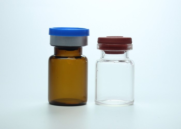 Pharmaceutical 5ml Clear or Amber Mini Lyophilization Glass Vials With Cap
