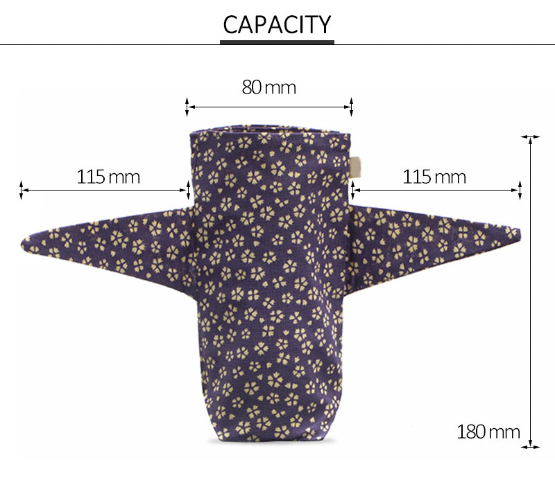 Silk Printing Cloth 80*180mm Wine Bottle Sleeve