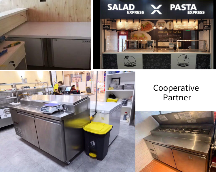 CE 280W Under Bench Fridge Commercial , Multipurpose Under Cabinet Freezer