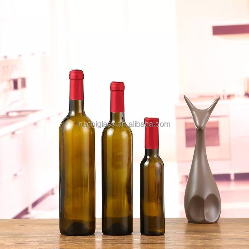500ml Glass Burgundy Wine Liquor Bottle Sealing Type customize Customize Your Needs