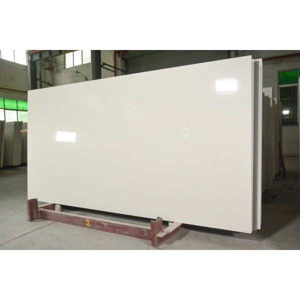 Non Porous 18MM Kitchen Countertop White Carrara Quartz Stone
