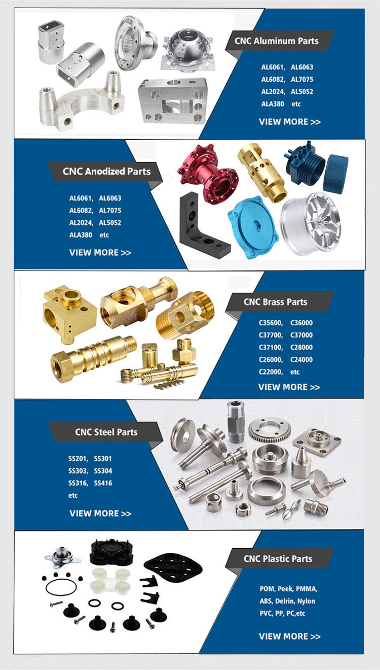 OEM 3 axis 304 Stainless Steel Machining 38Hrc 0.05mm Tolerance