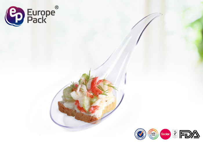 3G Plastic Ice Cream Spoons Food Grade Ps Materail Mini Plastic Scoops