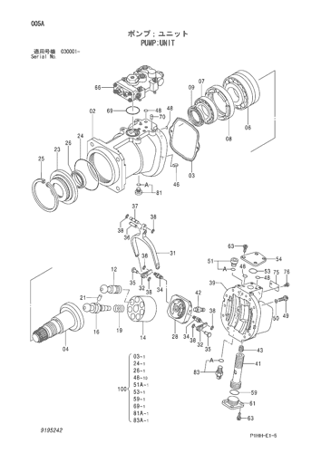9195242 9256101 Excavator Hydraulic Pump For Hitachi HPV145 ZX330 ZX330-3