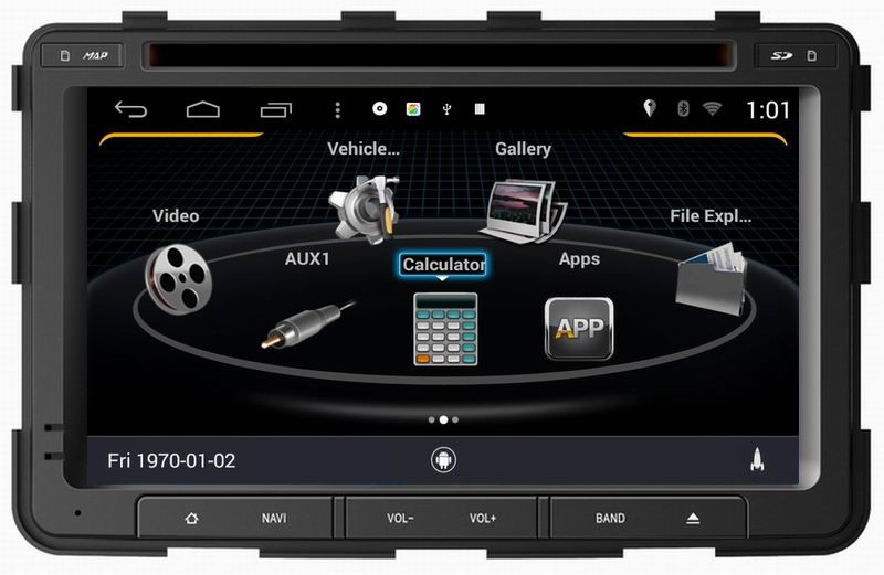 ouchuangbo car gps navigation s160 for Ssangyong Rexton with sat nav android 4.4 radio player