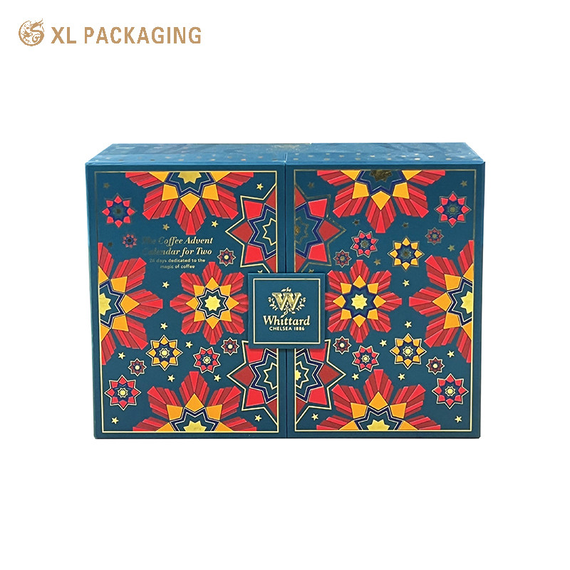 24 Drawer Advent Calendar Packaging Box Tea Hot Coffee Chocolate Bag Advent Calendar