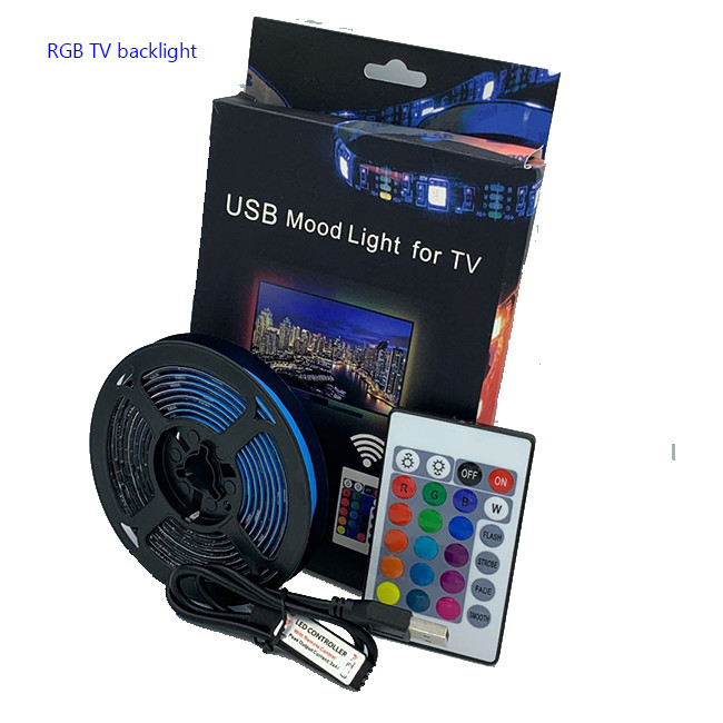 hot sale china12v 5m smd5050 waterproof ip65 rgb led strip lights with remote controller