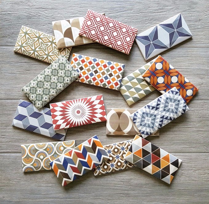Artistic Bread Tiles,Modern Ceramic Wall Tiles 75x152mm For Wall Design And Dining Room