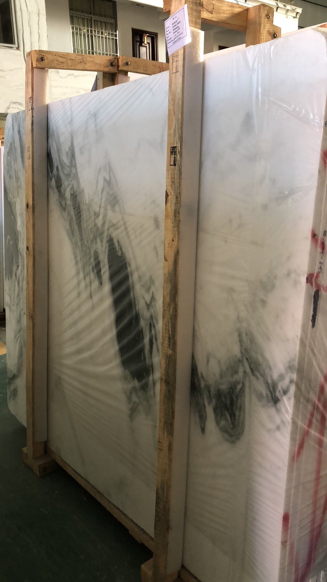 Honed Exotic Thick 3cm 30x120cm Panda White Marble Tile