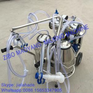 For EU market,Vacuum Pump Typed Double Buckets Mobile Milking Machine,good price portable milking machine for farms
