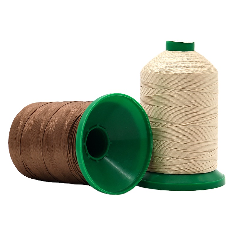 High Tenacity Filament Polyester Braid Thread For Shoes/bag/leather Pattern Dyed Teabag