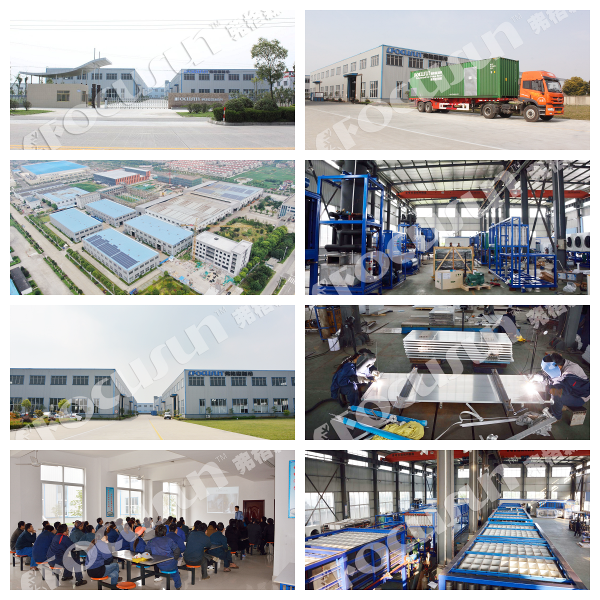 220V/440V/380V/460V Voltage 30tons Tube Ice Machine L6000mm X W2200mm X H7075mm Size