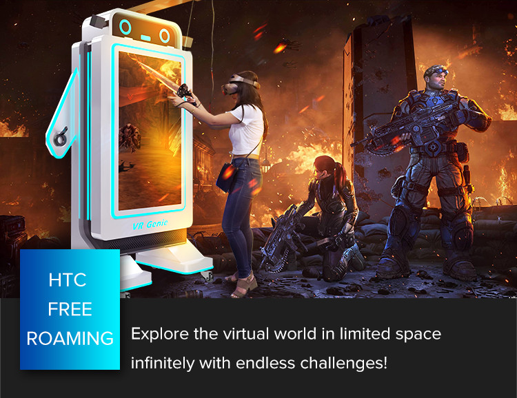 Vr Shooting Simulation Arcade Coin Operated Game Machine 9d Interactive Vr Park Equipment