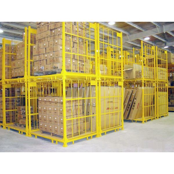 Detachable Stackable Warehouse Racks Powder Coated Industrial Metal Tire Rack