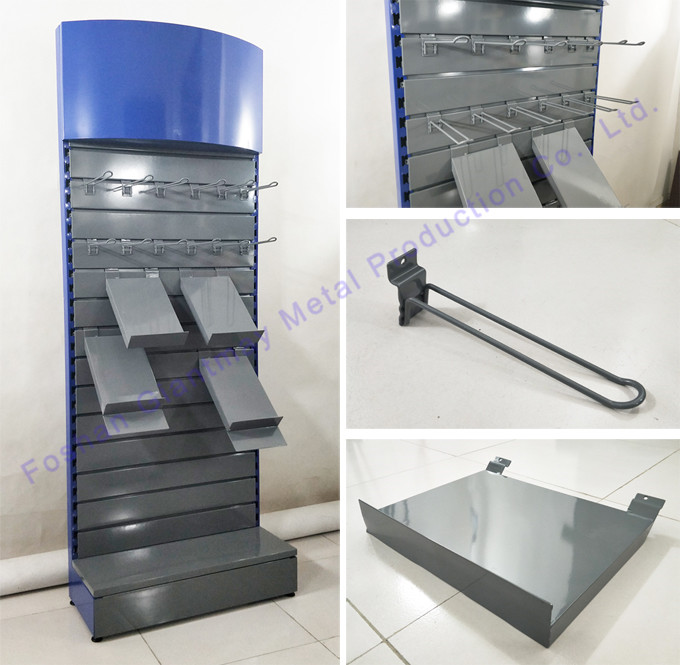 Cosmetic Floor Stand Freestanding Display Slatwall