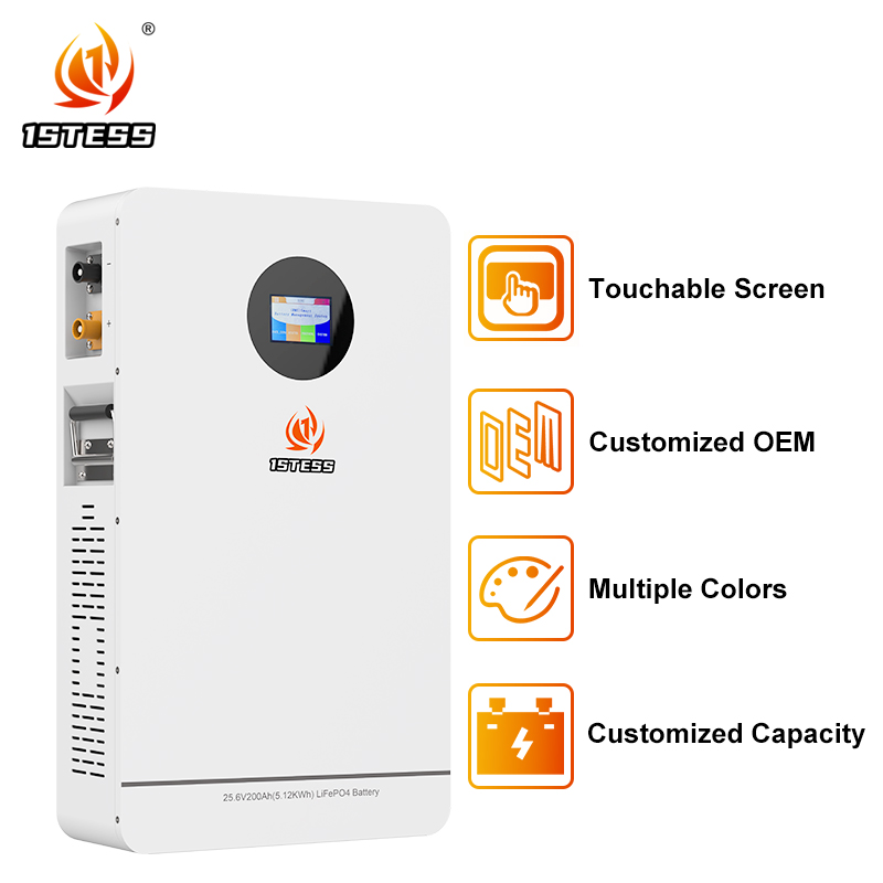 25.6V 200Ah Home Energy Storage Solar Lithium Ion Battery Pack 5.12KWH for Solar Systems