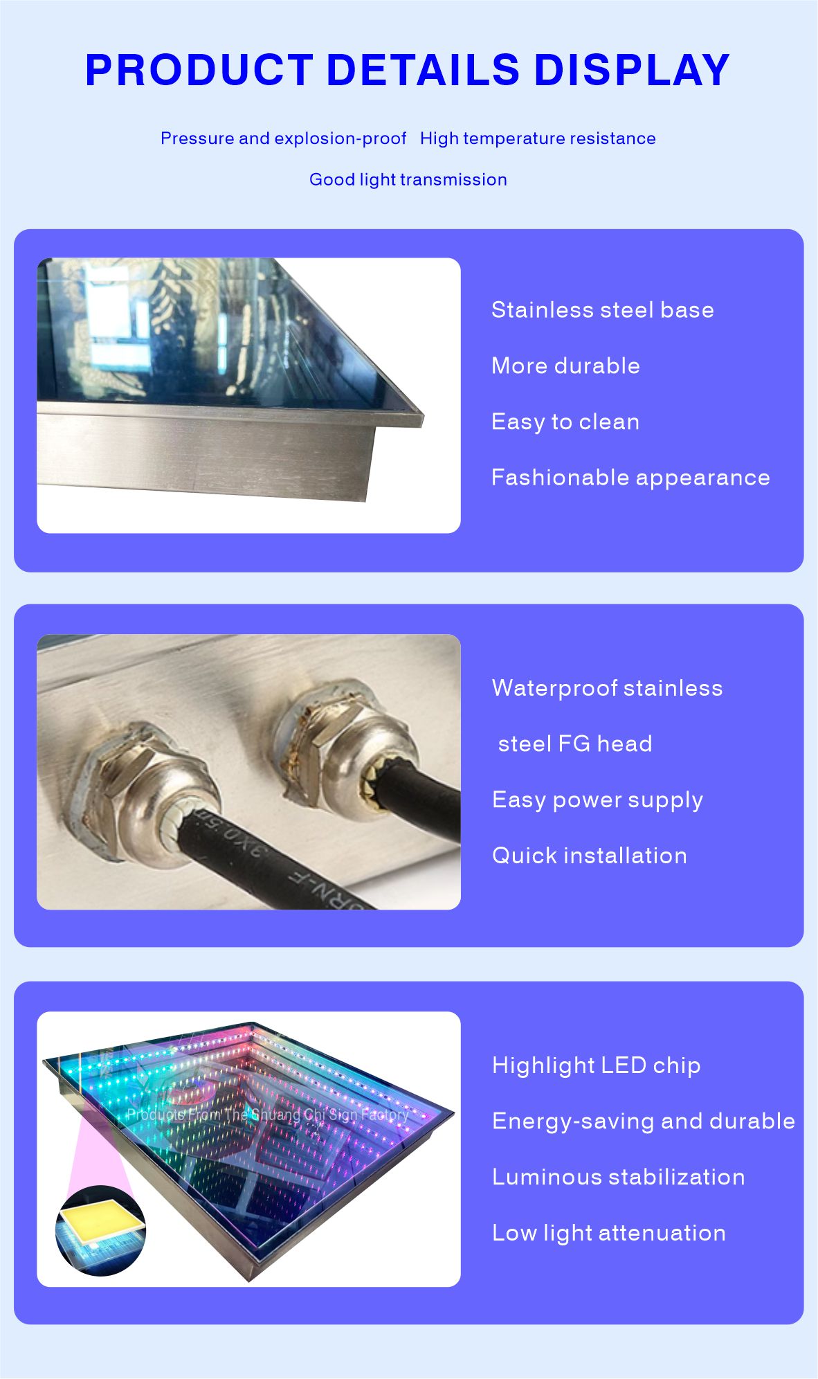 3D Infinity Mirror Video Light LED Dance Floor For Wedding Party Customization