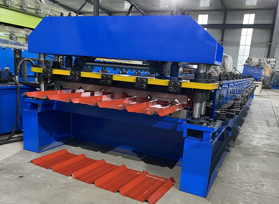 Metal roofing sheet machine