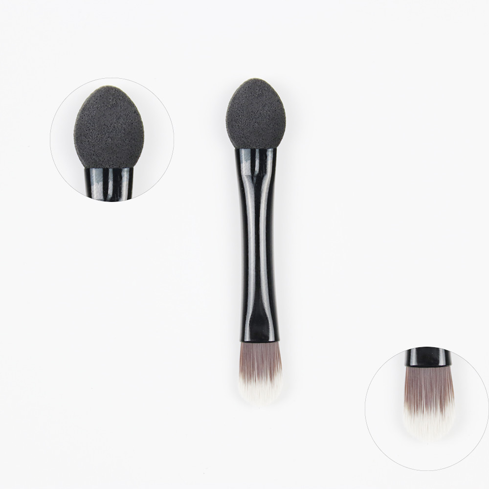 Double Ended eyeshadow Brush Makeup Kit Aluminum Handle