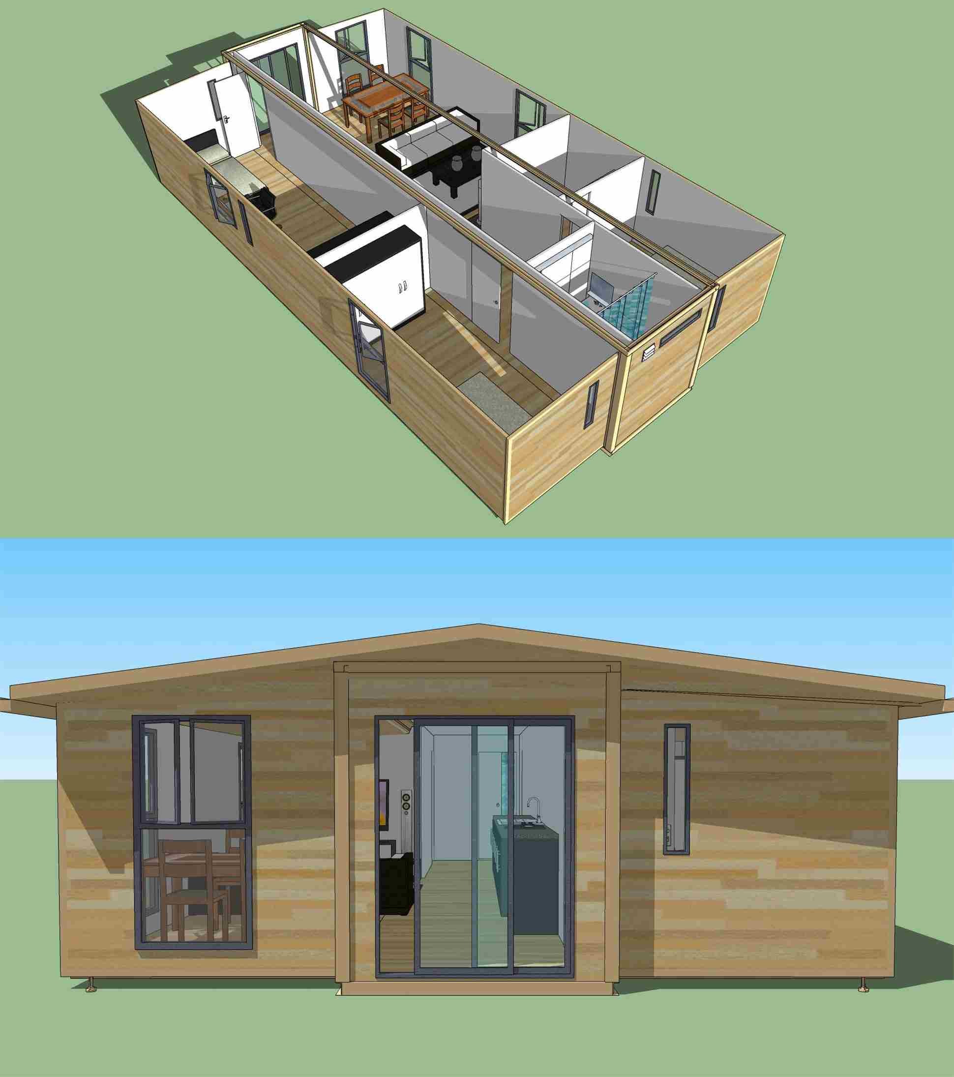 Foldable Expandable Container House Fire Resistant With Good Sealing Performance