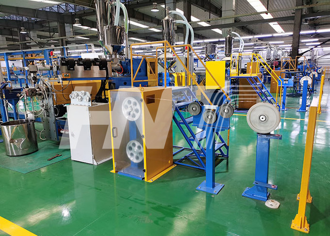 Electronic Wire XLPE Wire Extrusion Line Wire Insulation Machine With Packing Machine