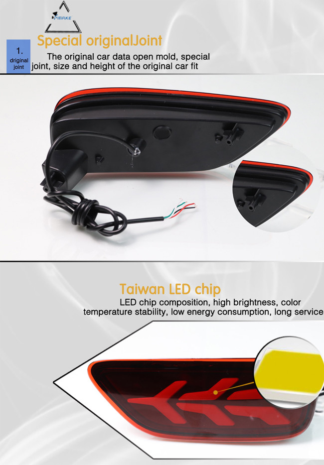 Brake Light Moving Turn Signal Light For Nissan Patrol 2012-2019 Rear Bumper Light