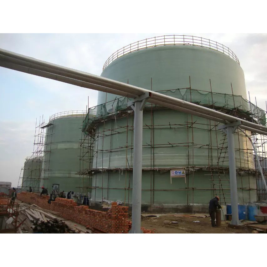 Antiseptic Frp Cylindrical Storage Tank Cross Wound Sewage Treatment 1800mm