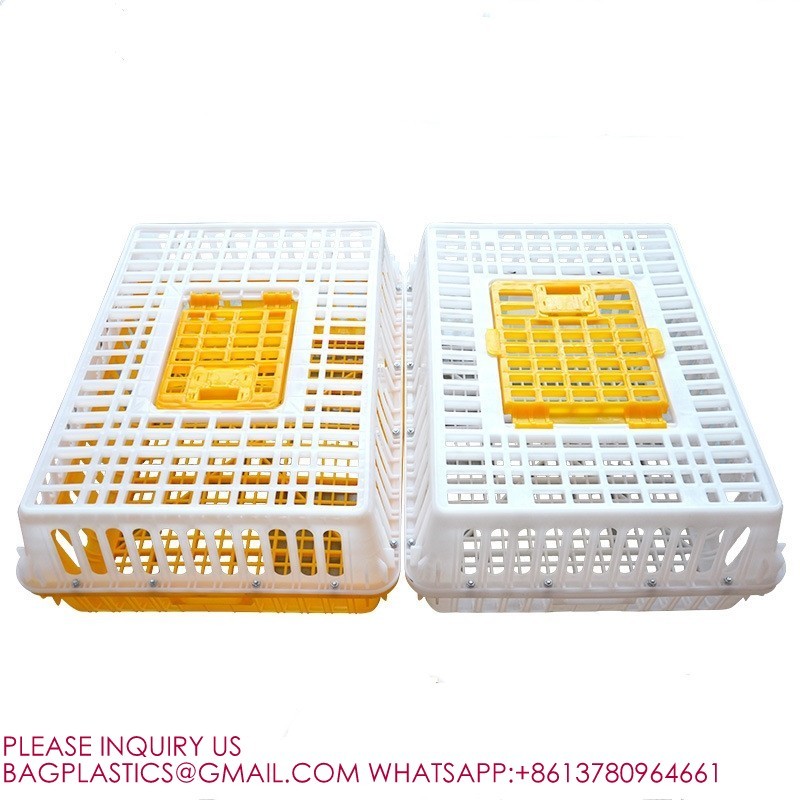 Poultry Crates Poultry Carrier Boxes Plastic Transport Chicken Cage Poultry Carrier Crate