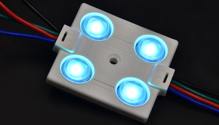 RGB LED Module Lights 12V 1.44W 4 SMD 5050 Waterproof Modulo Modul For LED Advertisement Sign