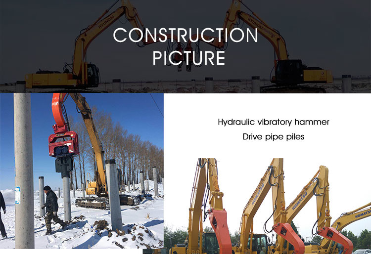 Hydraulic wet land, soft land excavator piledriver , pile extractor, steel pipe pile machine , Model: BY-VH330