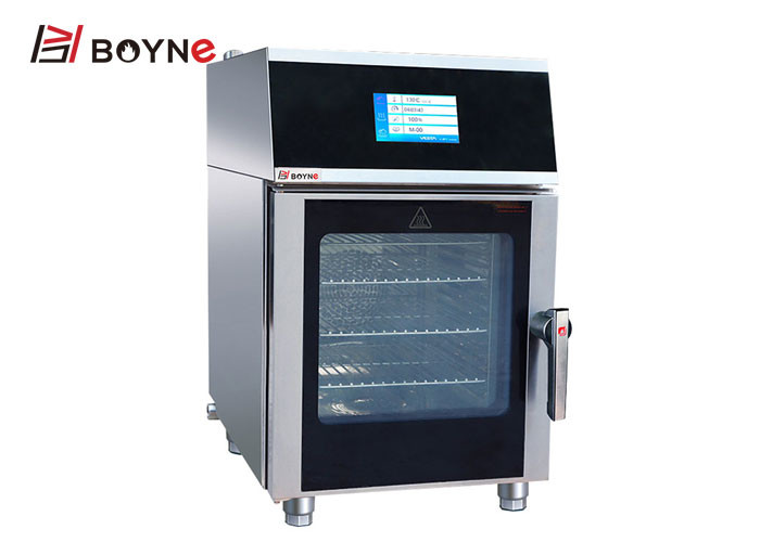 Commercial Electric Touch Sreen Steam Combi Oven High Efficiency 4 Deck Table Top CE Certification