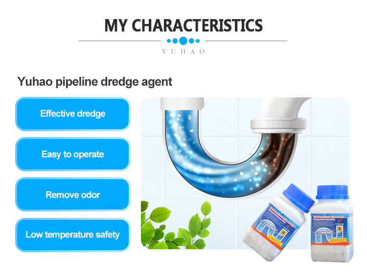 Factory supply pipelines flush toilet kitchen sink drain cleaner clog powder