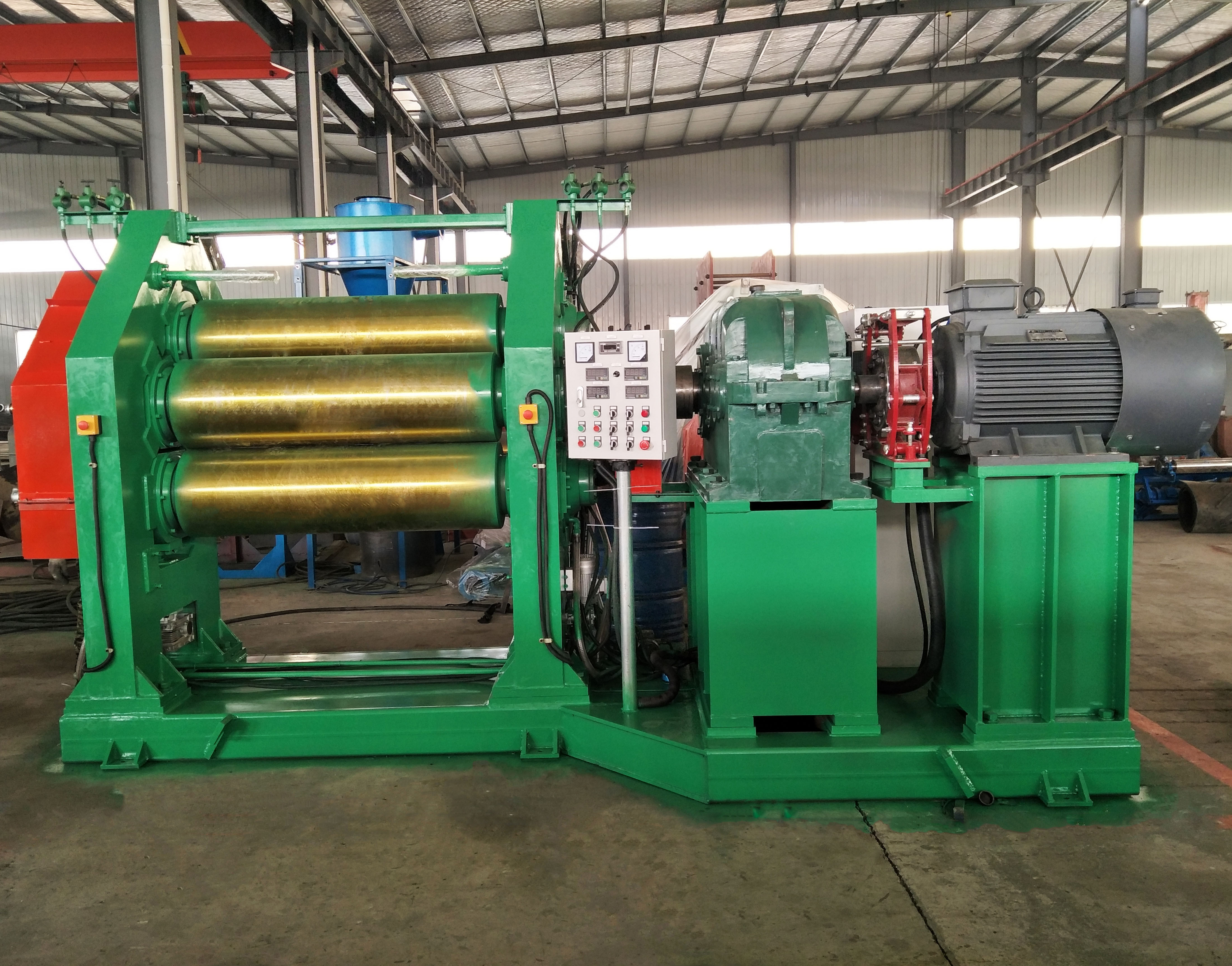XY-900 Type Three Roller Rubber Calender Machine / Rubber Calending Machine