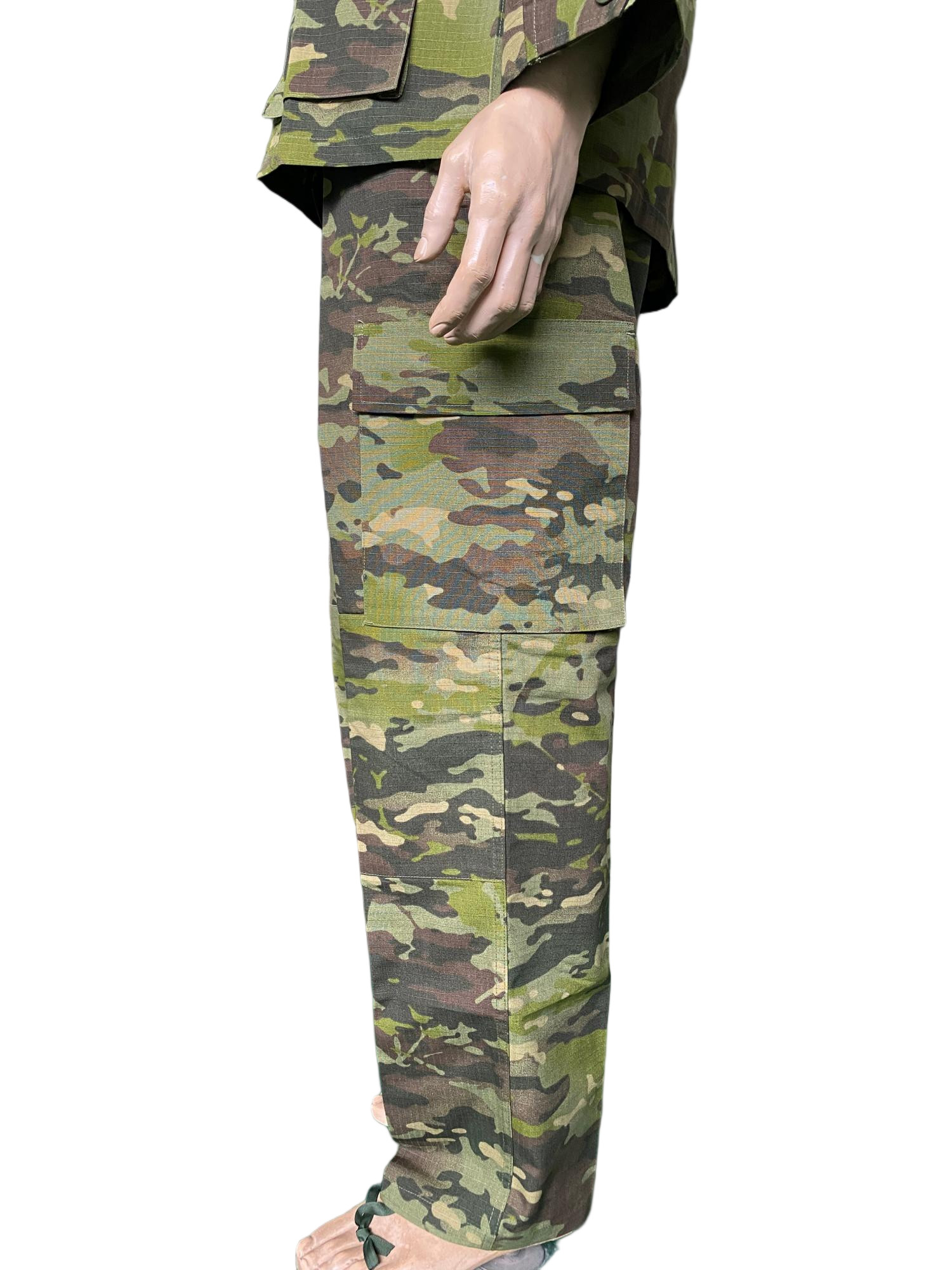 Green Custom 65 Polyester 35 Cotton BDU Long Sleeve Tactical Combat Suit Jacket Camo Pants