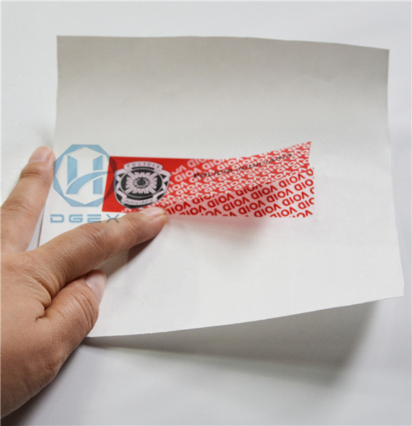 Anti - Counterfeit Tamper Evident Seals Tape With Multi Color Printing