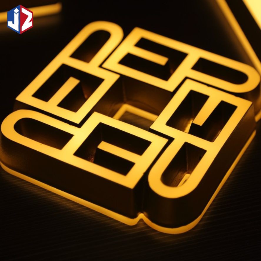 AC240V Light Up Acrylic Signs Advertising LED 3D Acrylic Signage