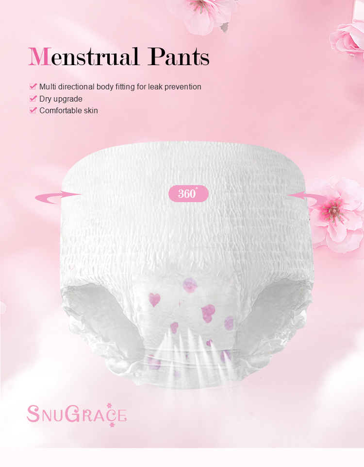 White Disposable Sanitary Pants for Maternity Breathable and Comfortable