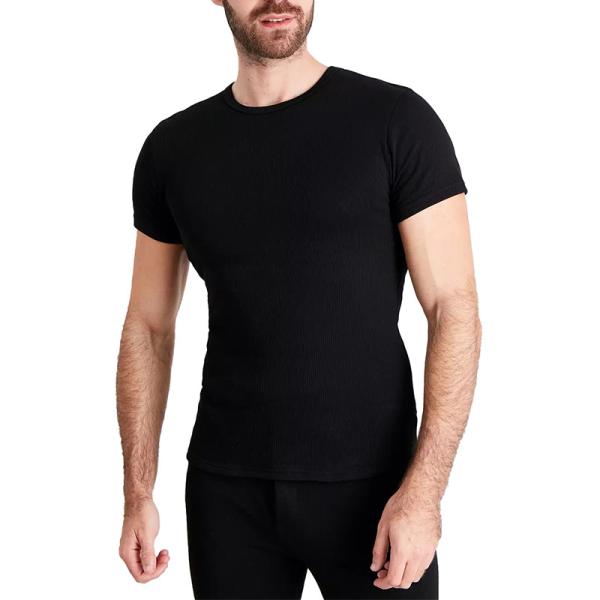 Fashion Summer Slim Fit Short Sleeve Black T Shirts For Men 100% Cotton