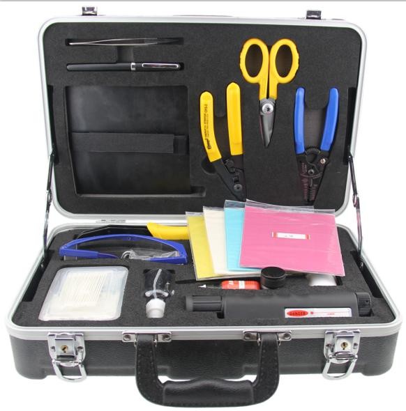 Lightweight Fiber Optic Tool Kits , Fiber Optic Cable Test Kit Flexible Piano Wire
