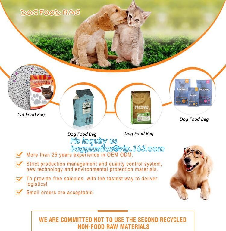 FDA Grade High Barrier Aluminum Foil Side Gusset Quad Sealed Customized Pet Dog Food Packing Bags, slider zipper lock ba