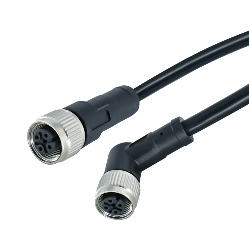 Ourdoor M12 Cable Connector A Code 5 Pins Waterproof PUR PVC AWG22-26 Sensor Wire