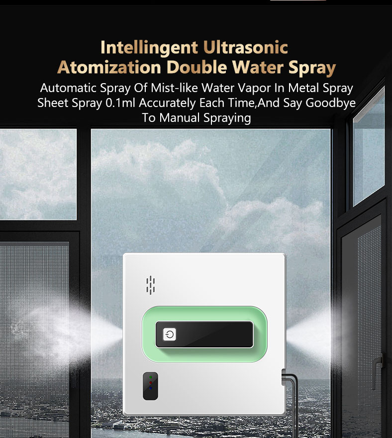 500 MAh Battery Huidi High Capacity Commercial Robot Vacuum Cleaner for Glass Cleaning